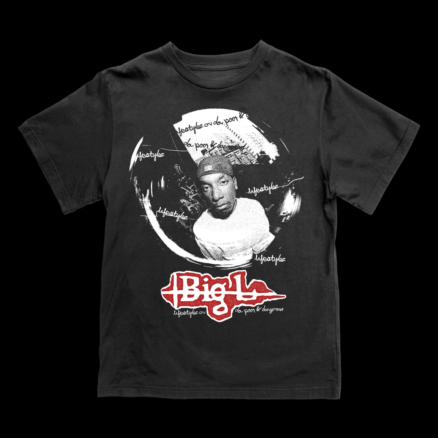 BIG L S/S T-Shirt Faded Black