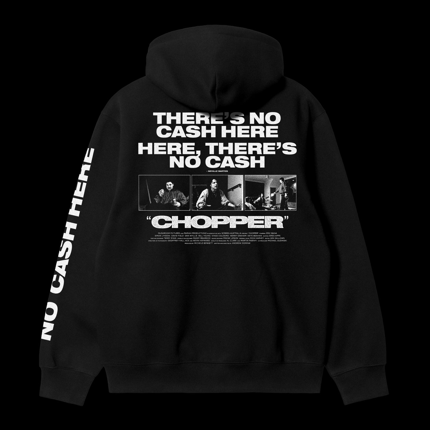 No Cash Hoodie Black