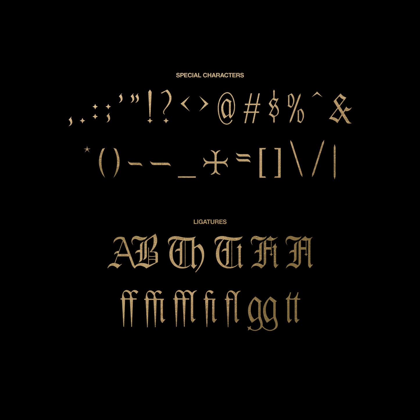 Golden Blackletter - Display Font