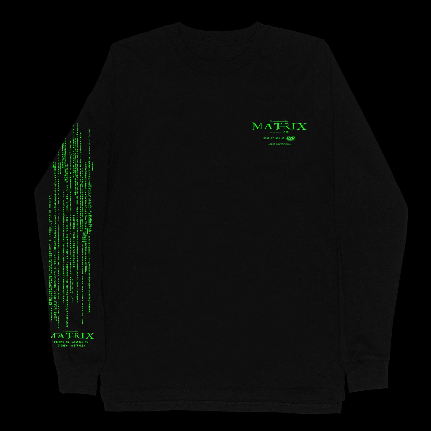 The Matrix L/S T-Shirt Black