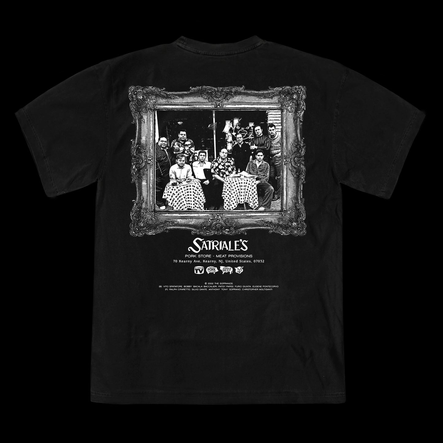 Satriale's Pork Store S/S T-Shirt Black