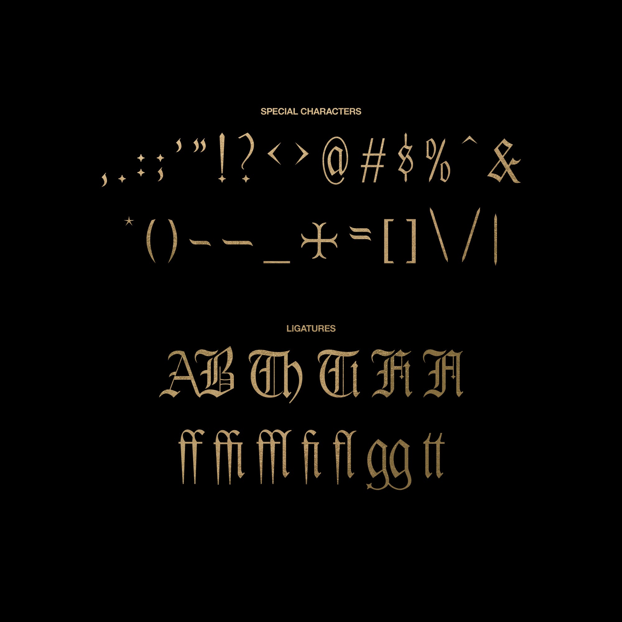 Golden Blackletter - Display Font