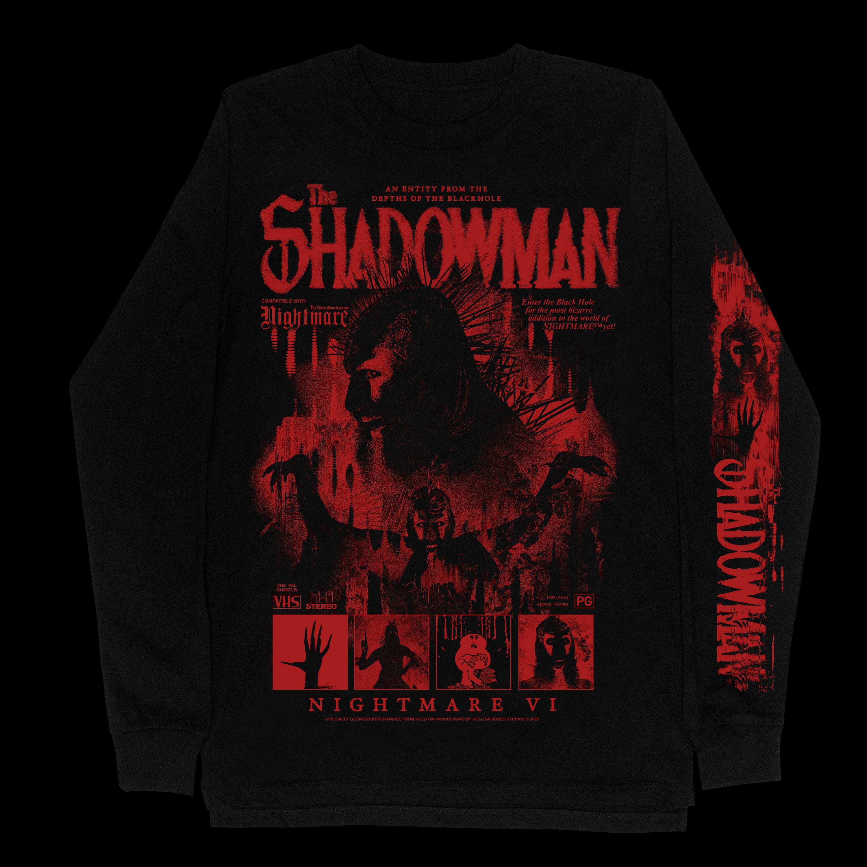 The Shadowman L/S T-Shirt Black