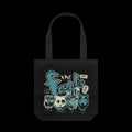 The Ferals Canvas Tote Bag Black